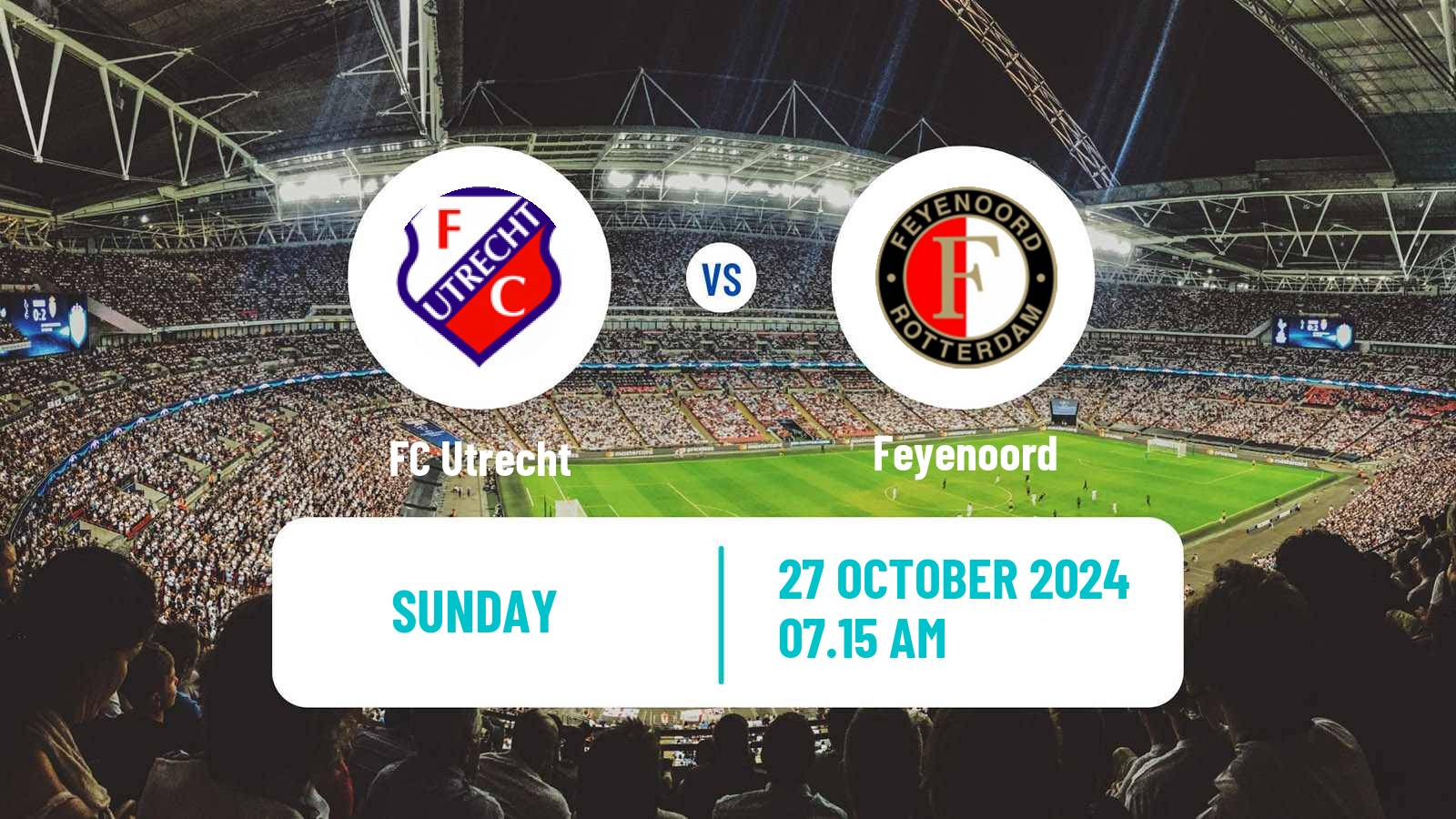 Soccer Dutch Eredivisie Utrecht - Feyenoord