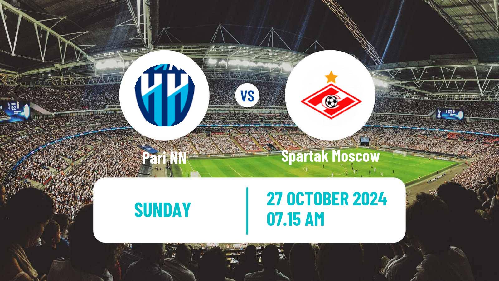 Soccer Russian Premier League Pari NN - Spartak Moscow