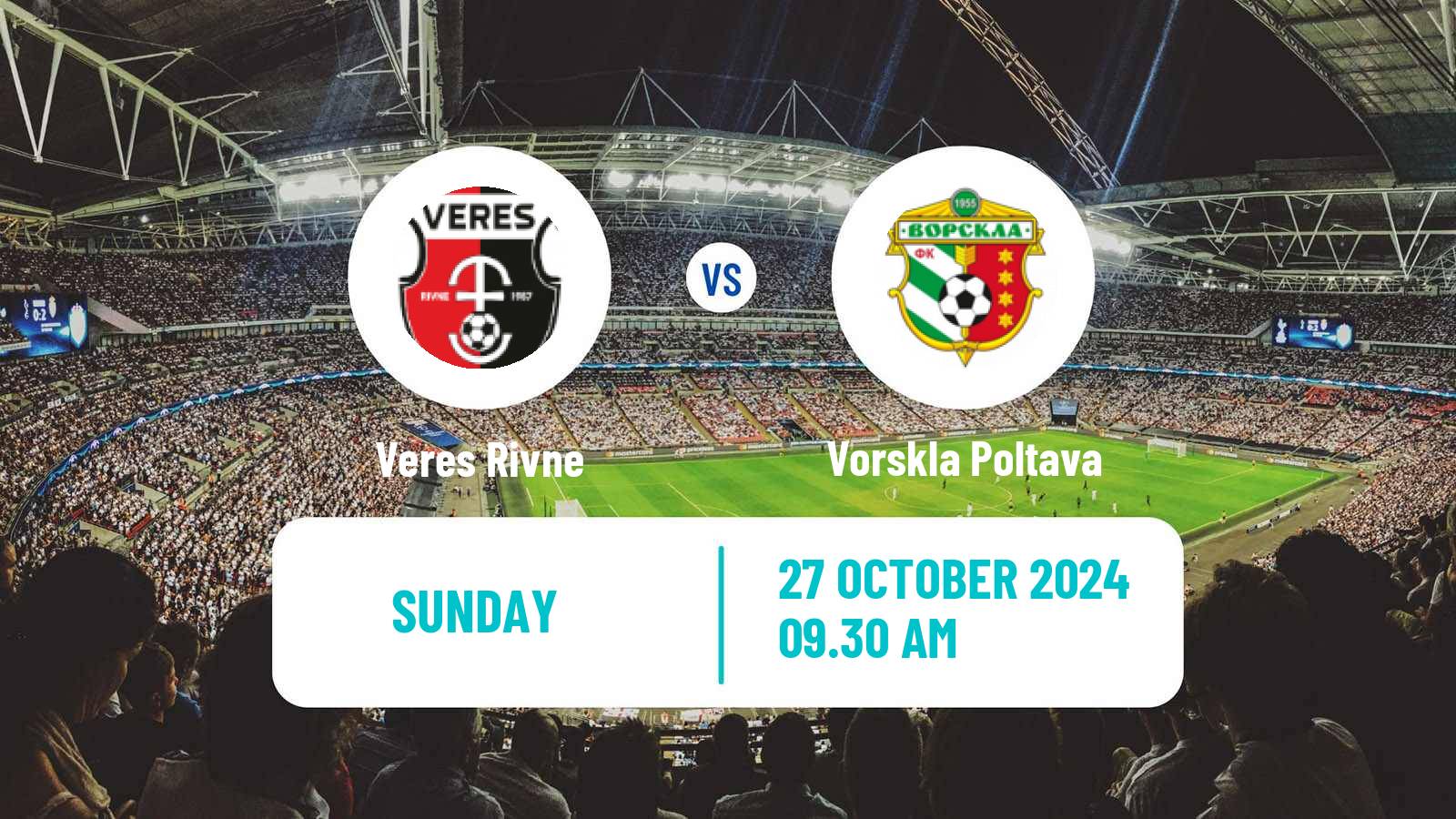 Soccer Ukrainian Premier League Veres Rivne - Vorskla Poltava