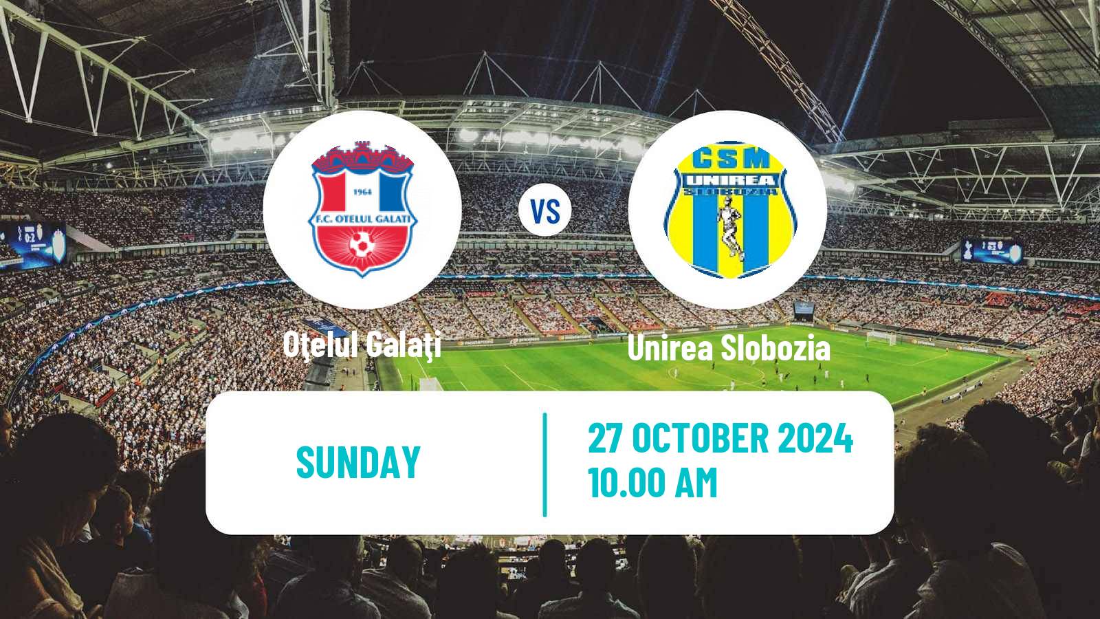 Soccer Romanian Liga 1 Oţelul Galaţi - Unirea Slobozia