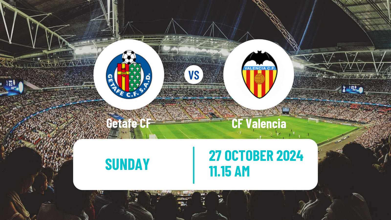 Soccer Spanish LaLiga Getafe - Valencia