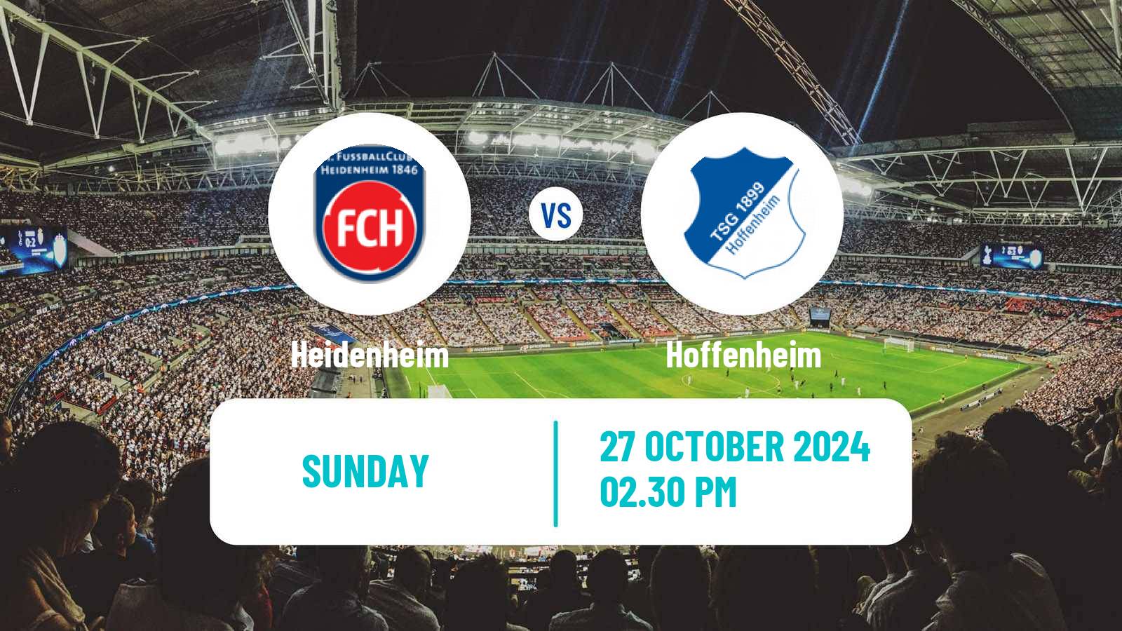 Soccer German Bundesliga Heidenheim - Hoffenheim