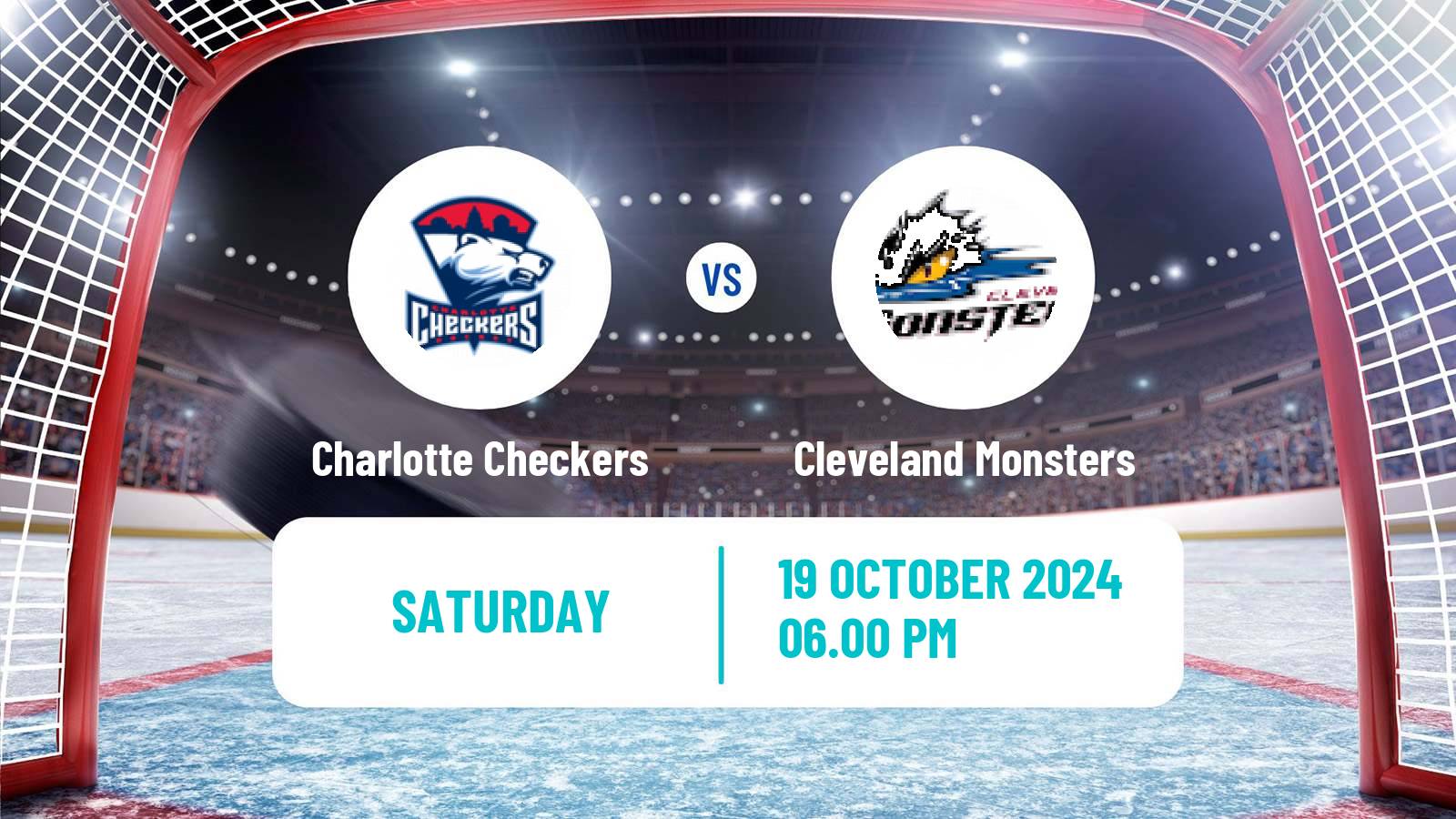 Hockey AHL Charlotte Checkers - Cleveland Monsters