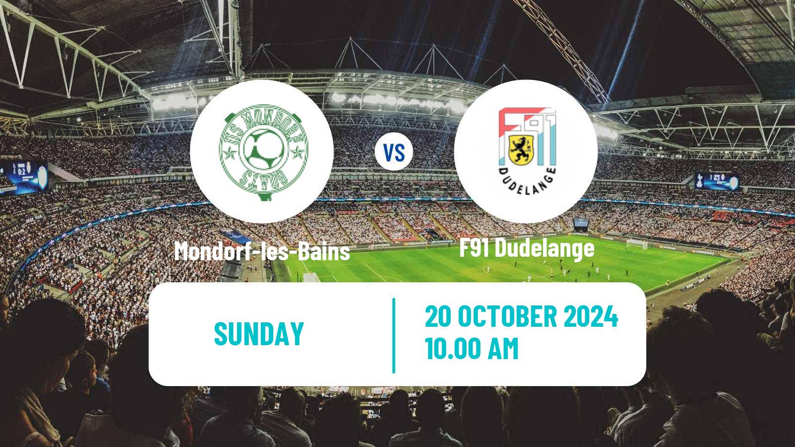 Soccer Luxembourg National Division Mondorf-les-Bains - F91 Dudelange