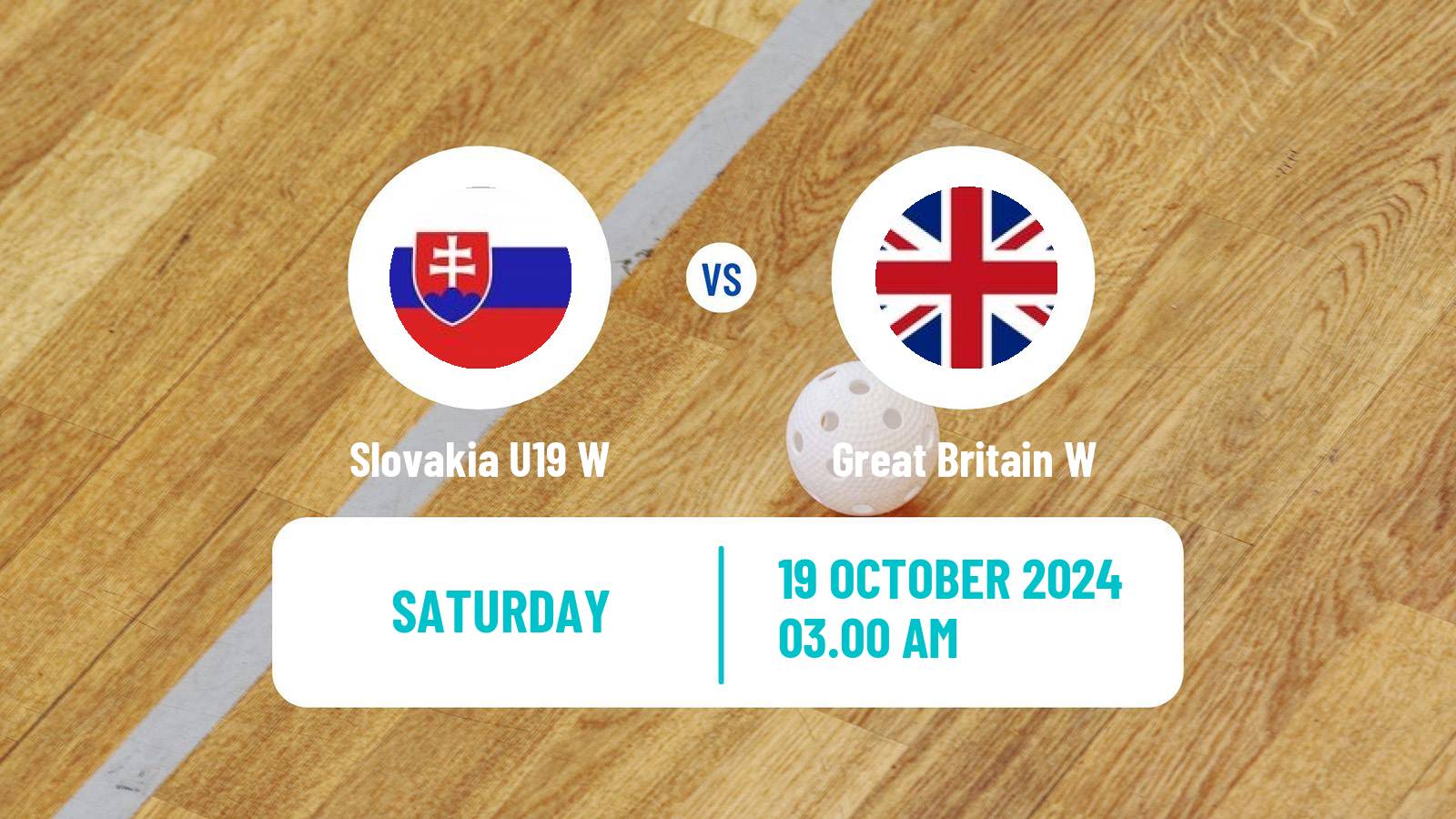 Floorball Friendly International Floorball Women Slovakia U19 W - Great Britain W