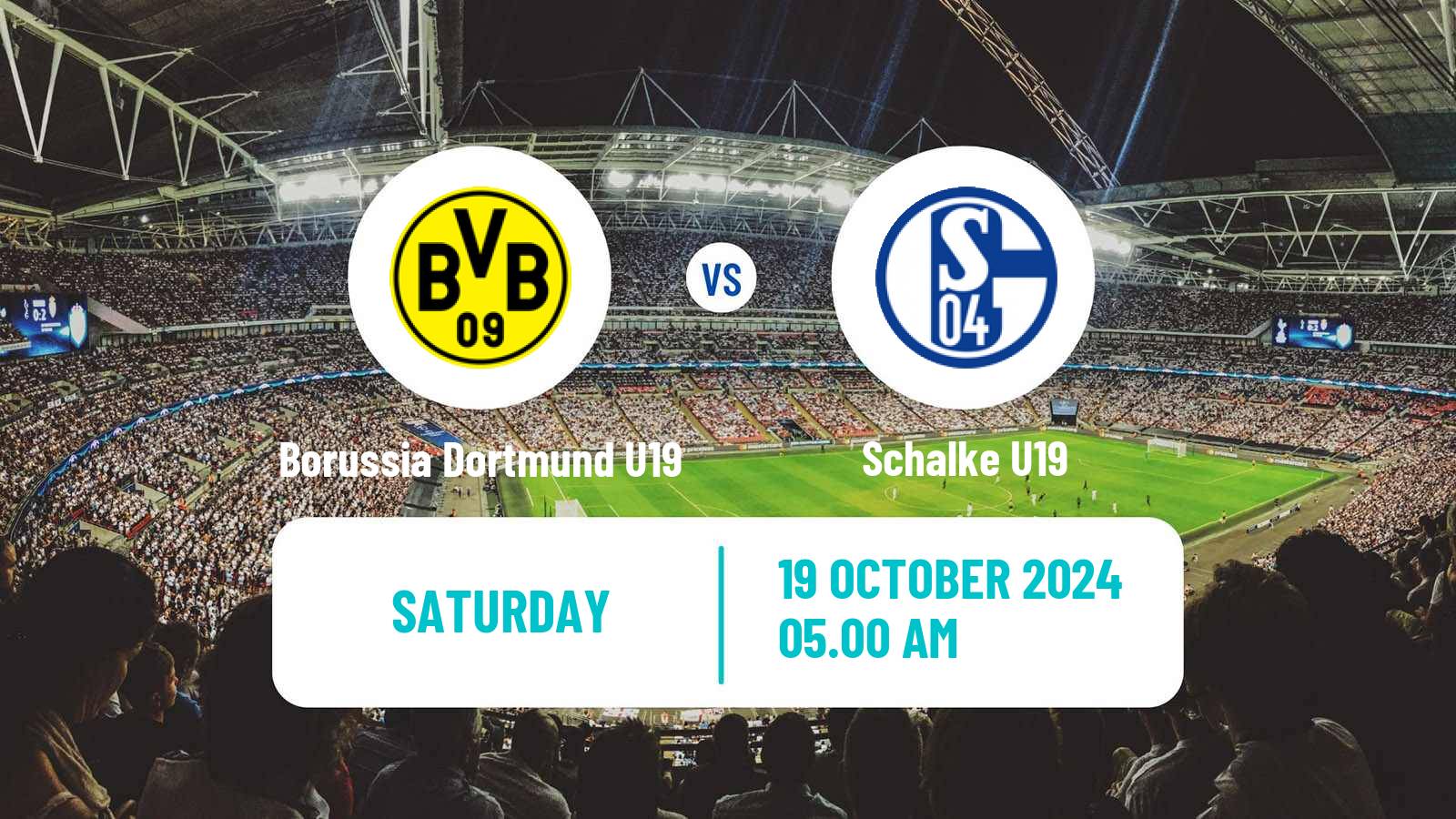 Soccer German DFB Youth League Borussia Dortmund U19 - Schalke U19