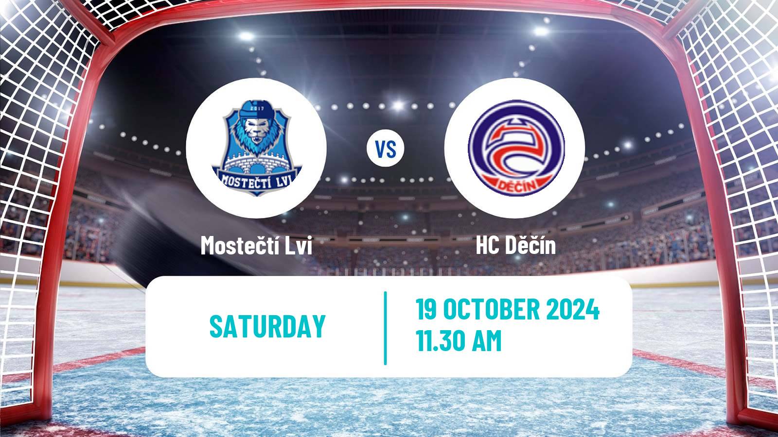 Hockey Czech 2 Liga Hockey West Mostečtí Lvi - Děčín