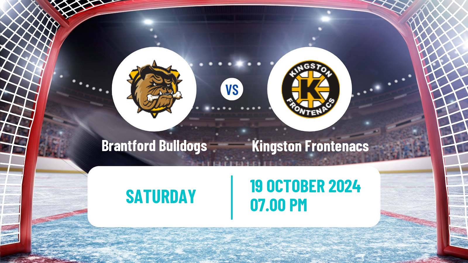 Hockey OHL Brantford Bulldogs - Kingston Frontenacs