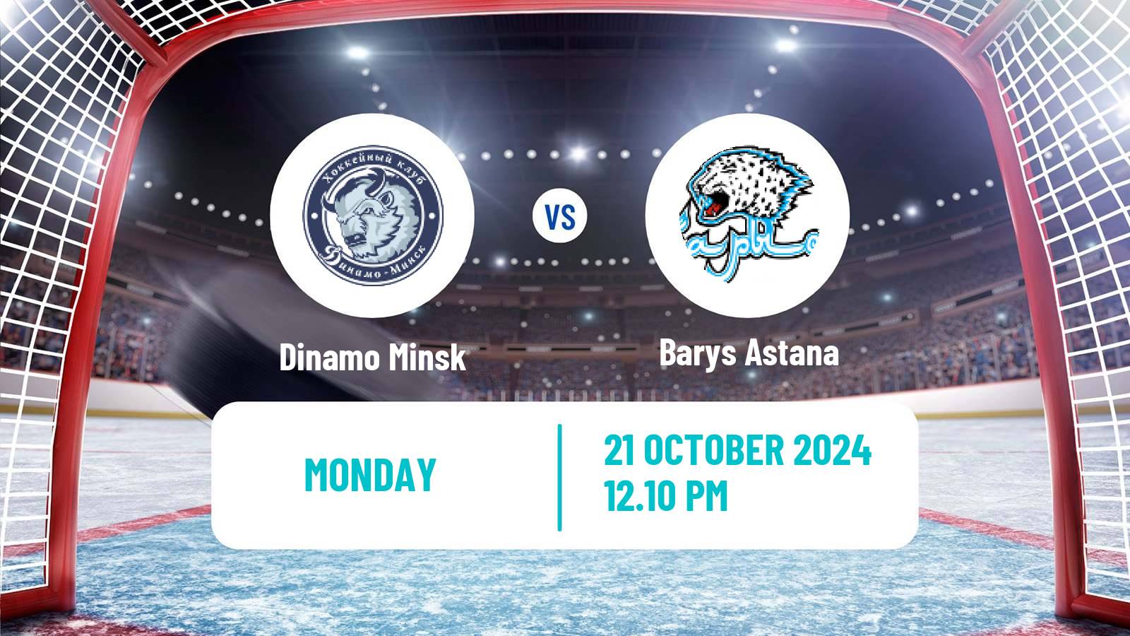 Hockey KHL Dinamo Minsk - Barys Astana