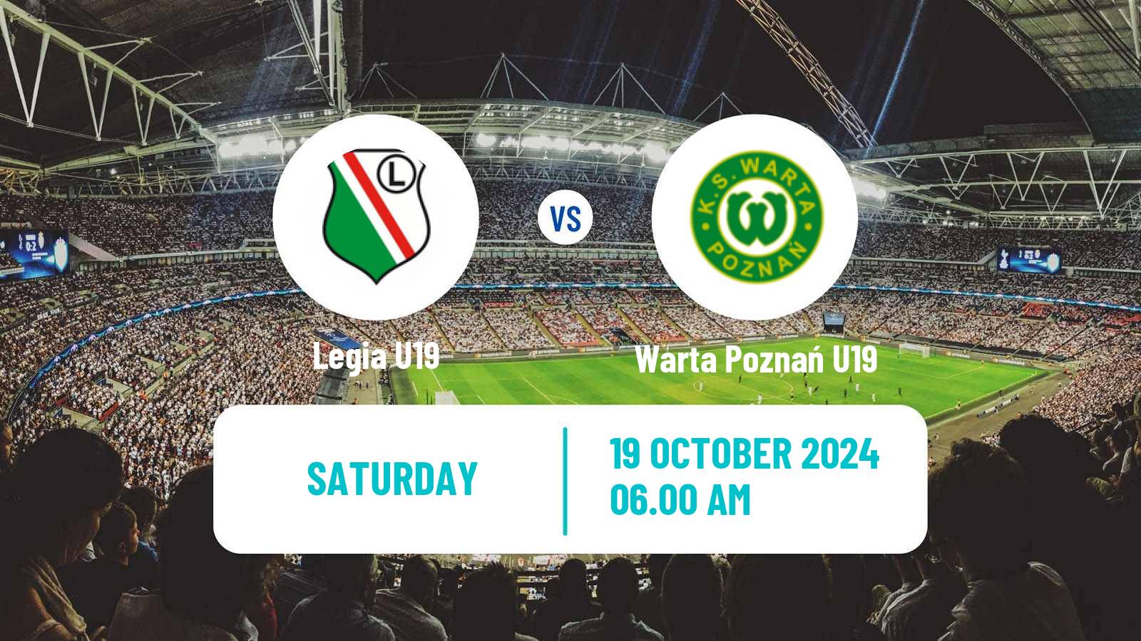 Soccer Polish Central Youth League Legia U19 - Warta Poznań U19