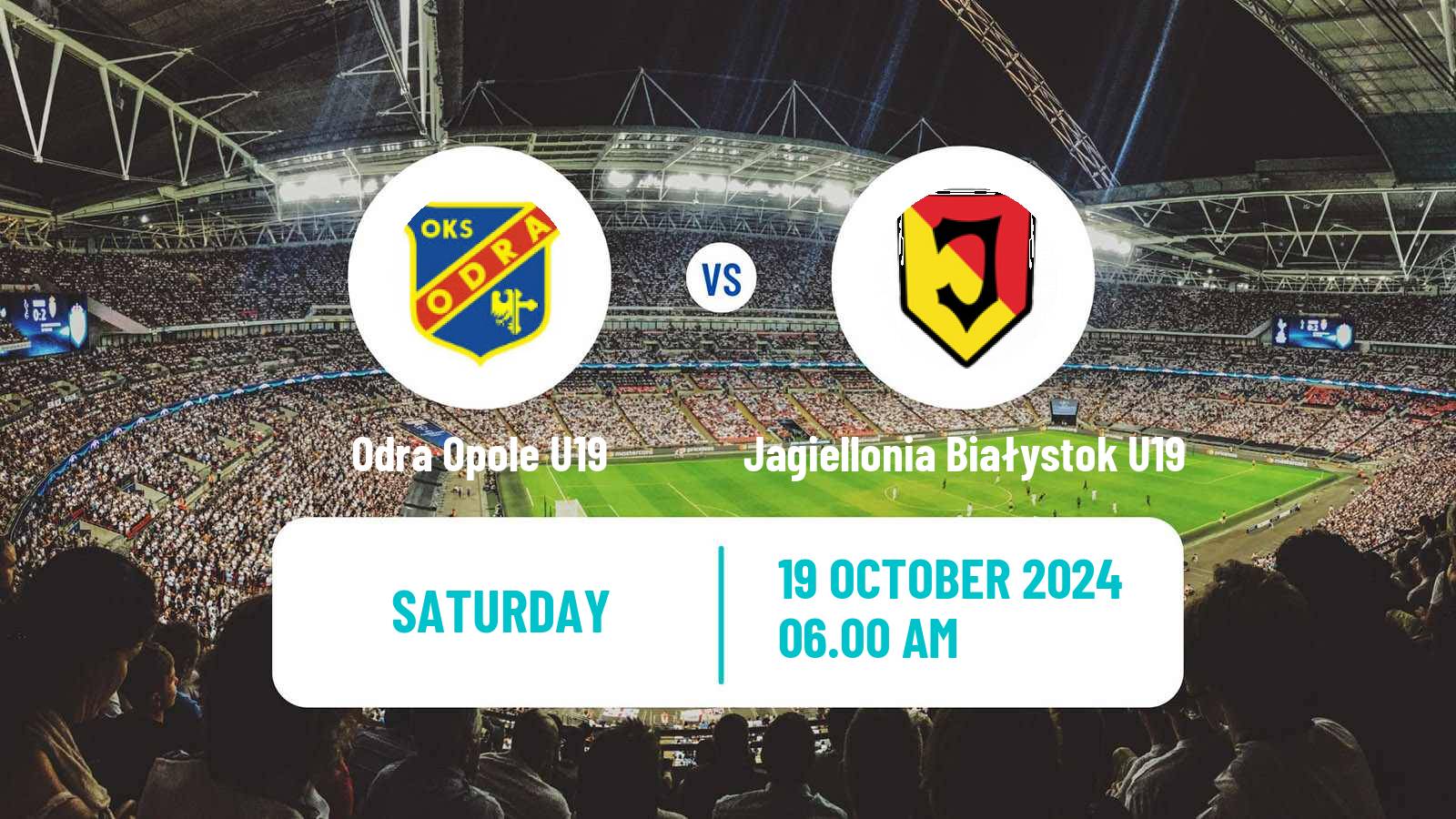 Soccer Polish Central Youth League Odra Opole U19 - Jagiellonia Białystok U19