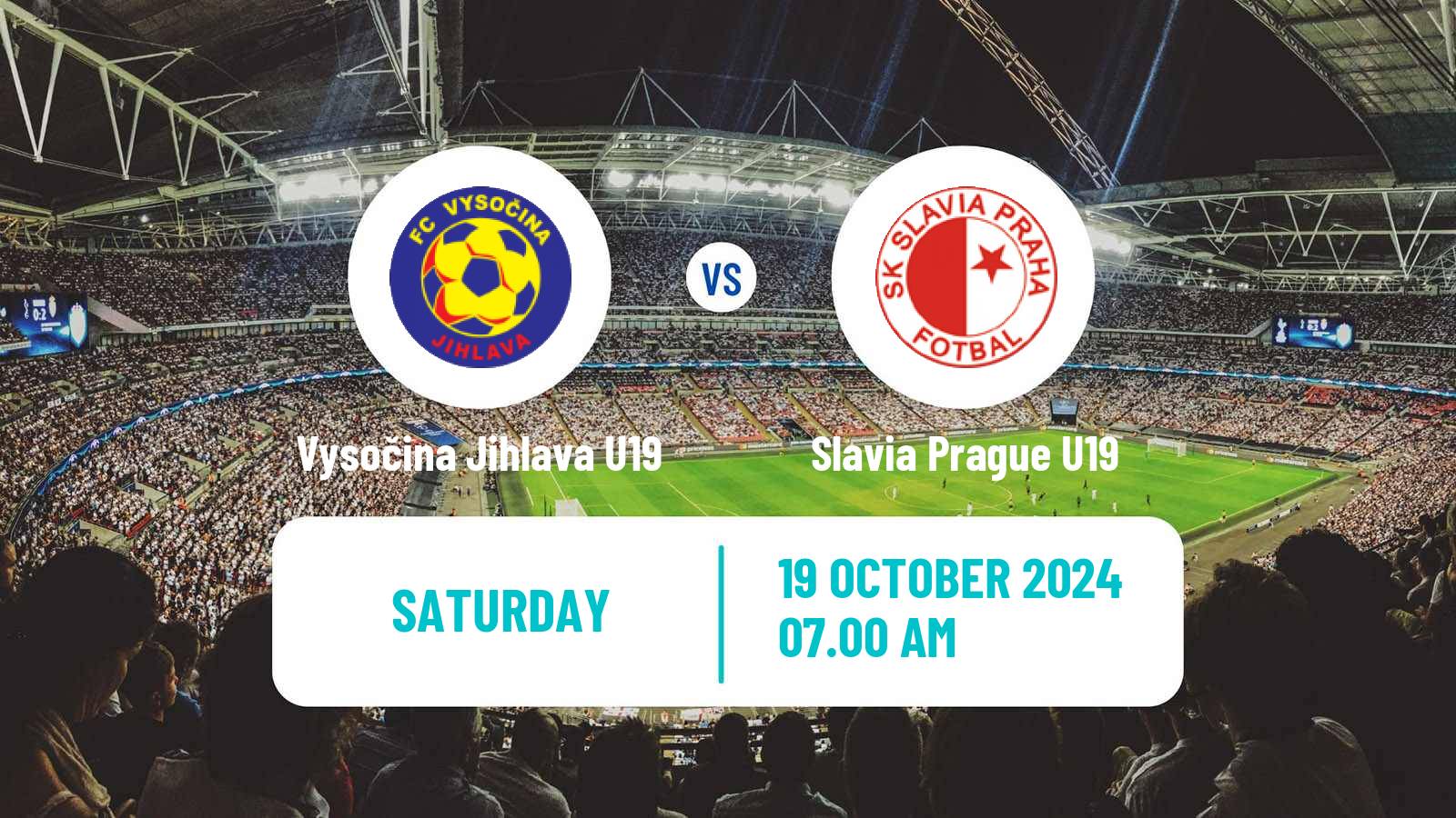 Soccer Czech U19 League Vysočina Jihlava U19 - Slavia Prague U19