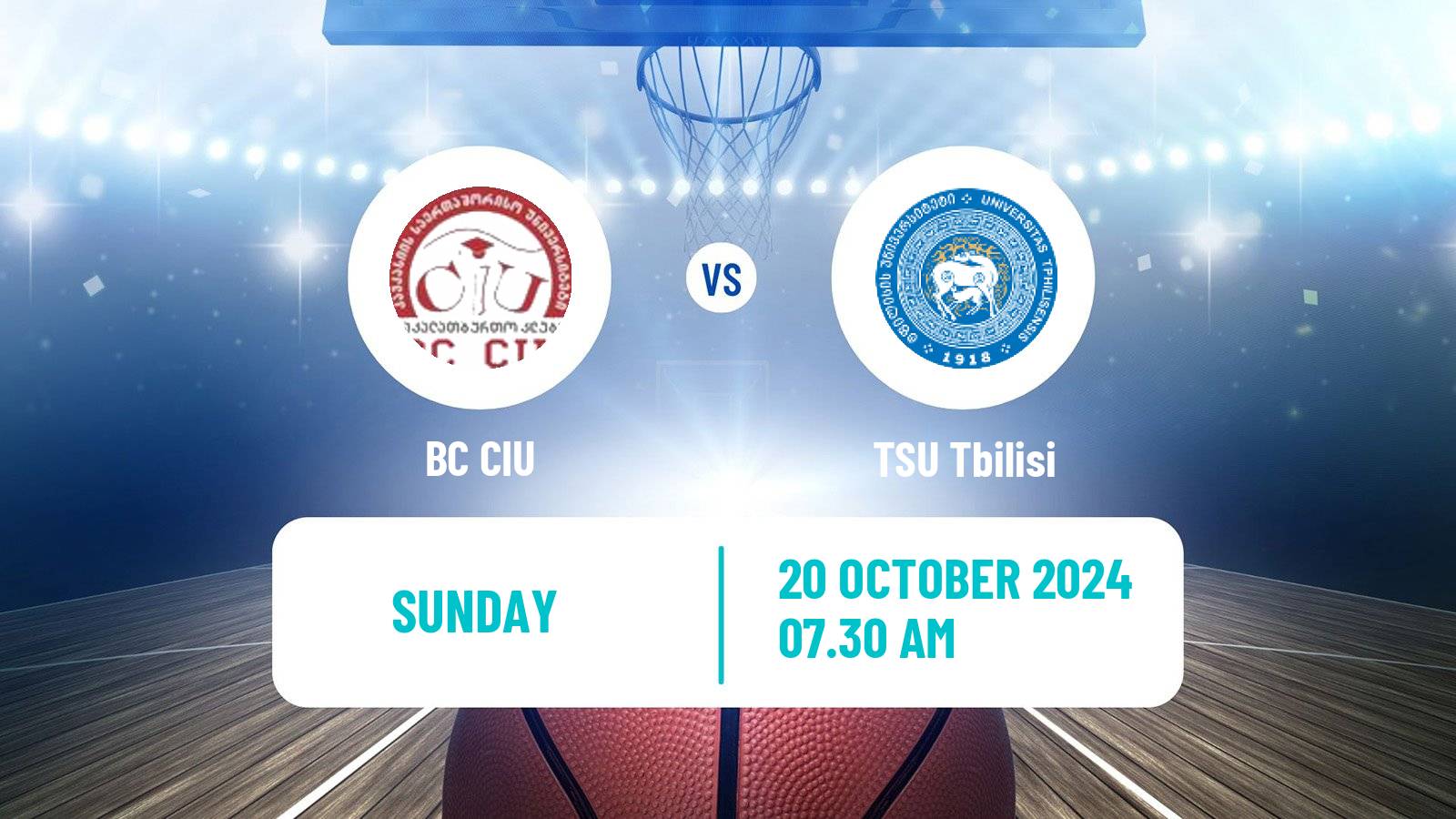 Basketball Georgian Superleague Basketball CIU - TSU Tbilisi