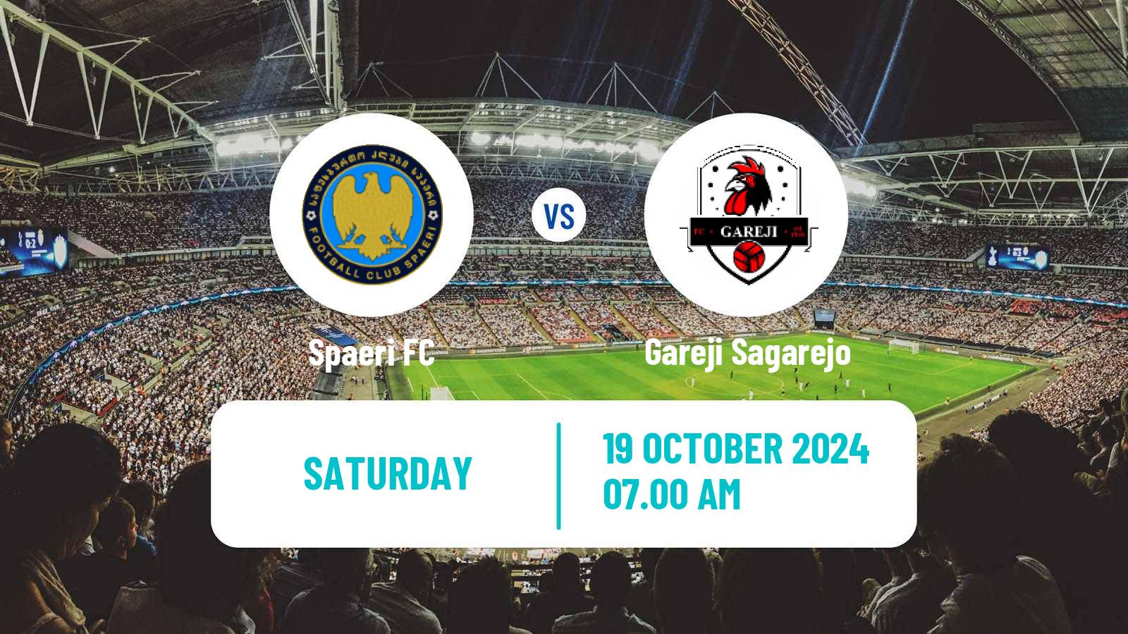 Soccer Georgian Erovnuli Liga 2 Spaeri - Gareji Sagarejo