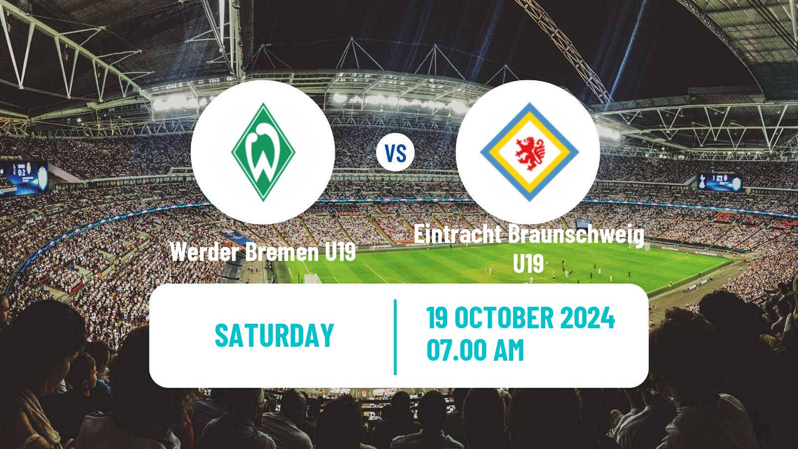 Soccer German DFB Youth League Werder Bremen U19 - Eintracht Braunschweig U19