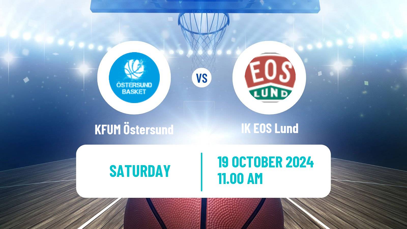 Basketball Swedish Basketligan Women KFUM Östersund - IK EOS Lund