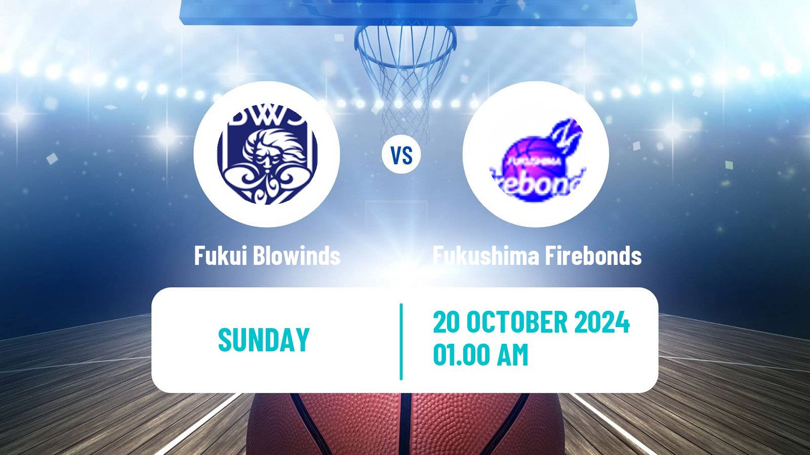 Basketball Japan B2 League Basketball Fukui Blowinds - Fukushima Firebonds