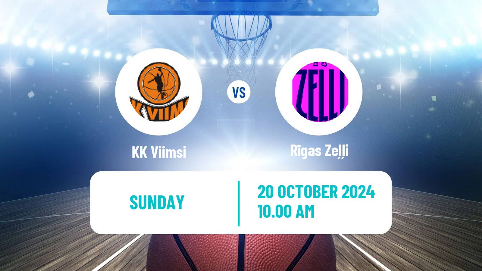 Basketball Estonian–Latvian Basketball League Viimsi - Rīgas Zeļļi