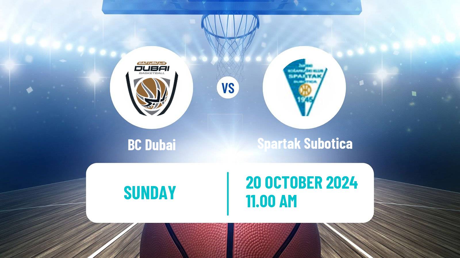 Basketball Adriatic League Dubai - Spartak Subotica