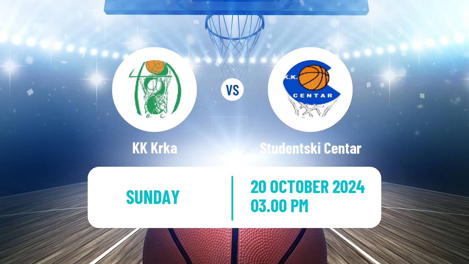 Basketball Adriatic League Krka - Studentski Centar