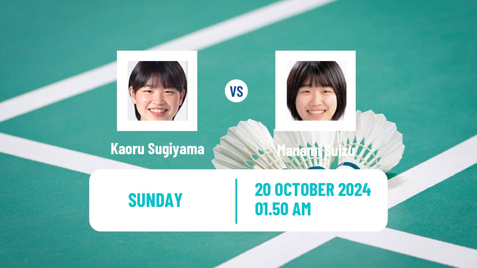 Badminton BWF World Tour Kl Masters Malaysia Super 100 Women Kaoru Sugiyama - Manami Suizu