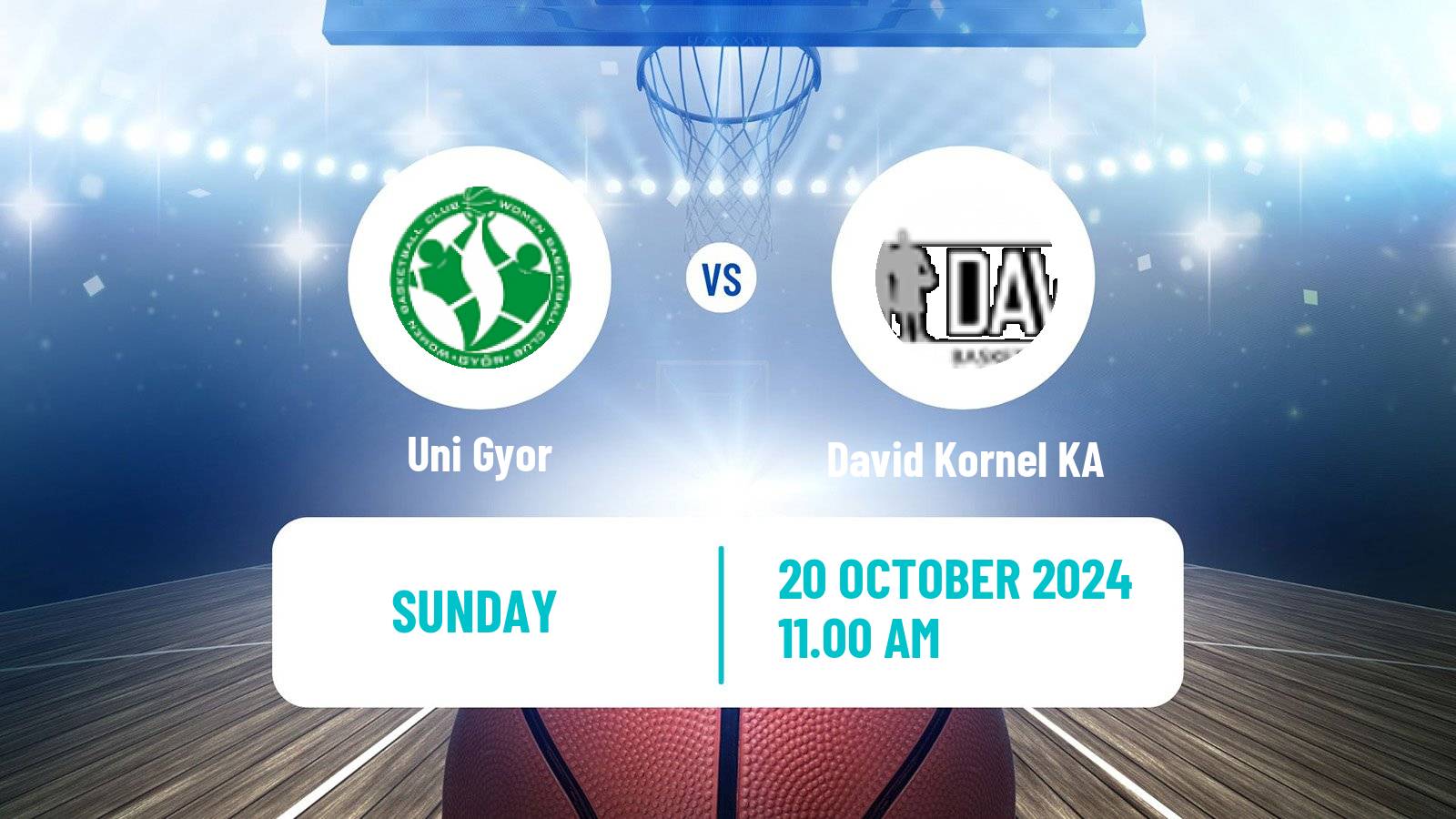 Basketball Hungarian NB I Basketball Women Uni Gyor - David Kornel KA