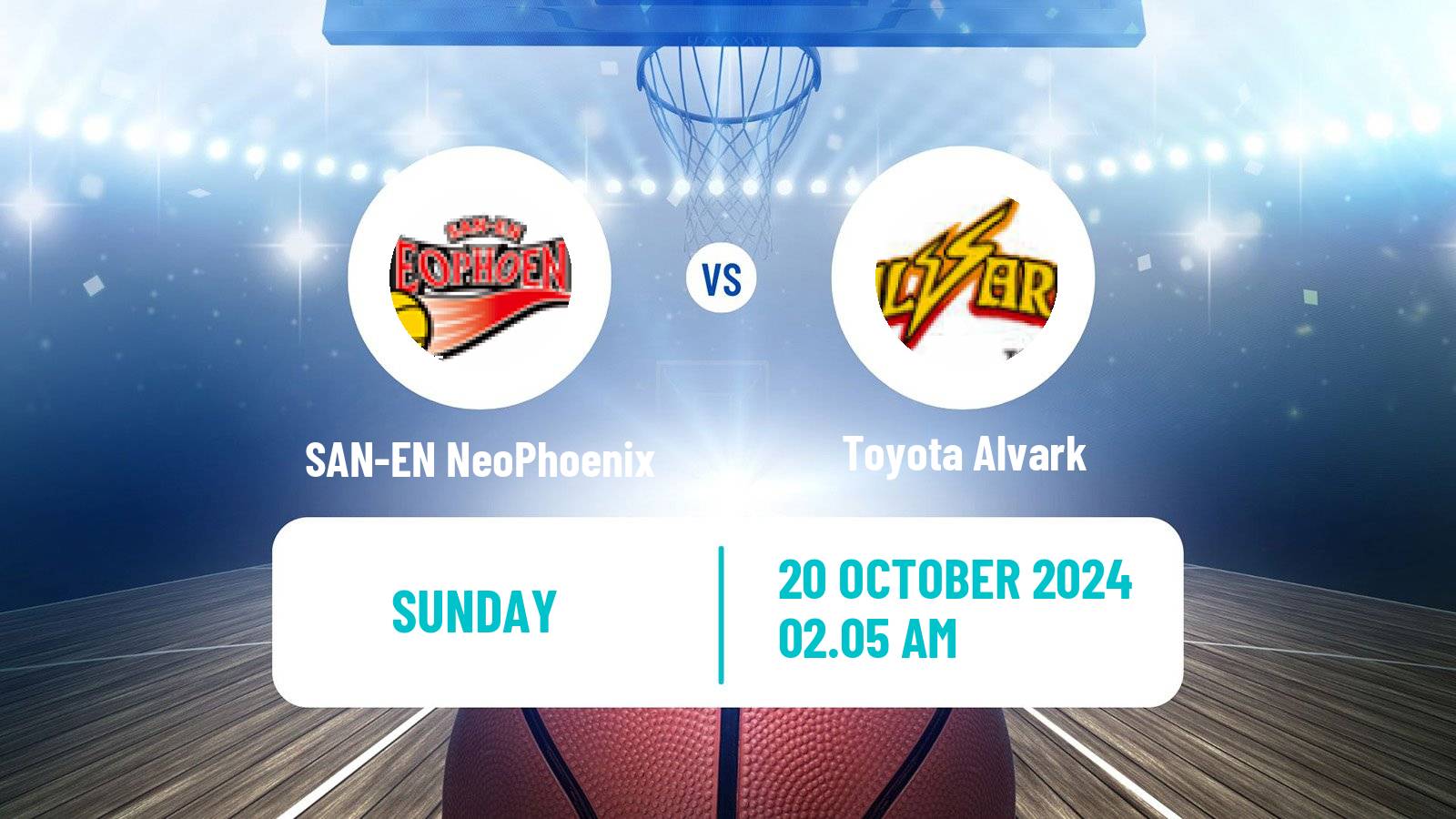 Basketball BJ League SAN-EN NeoPhoenix - Toyota Alvark