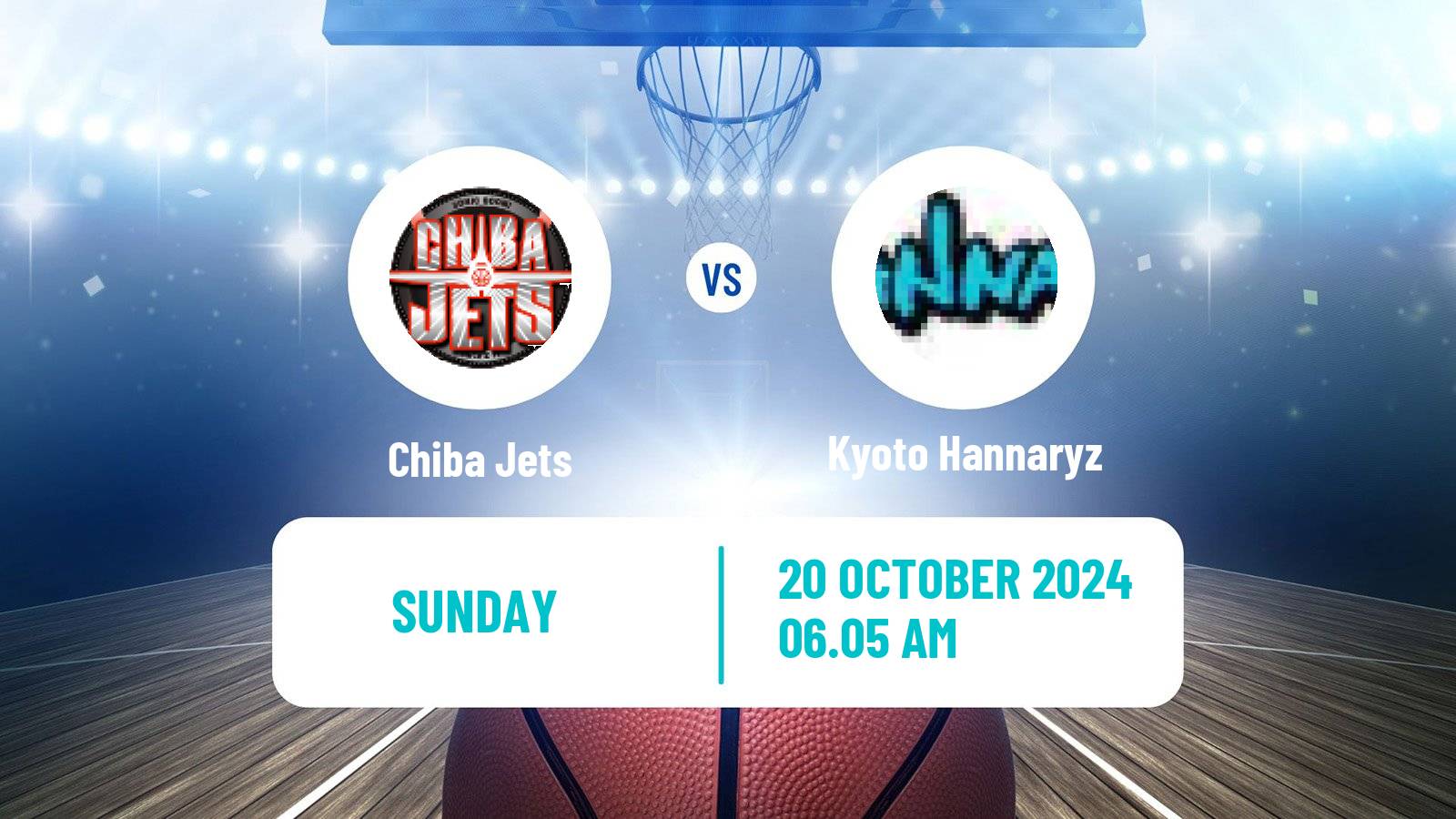 Basketball BJ League Chiba Jets - Kyoto Hannaryz