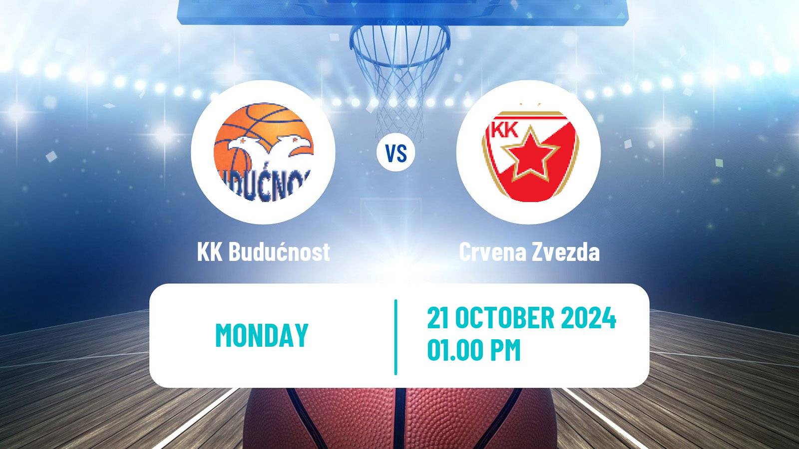 Basketball Adriatic League KK Budućnost - Crvena Zvezda