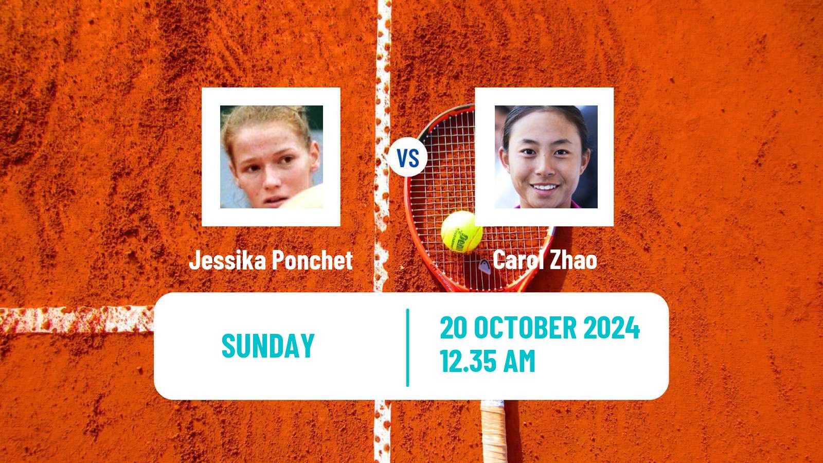 Tennis WTA Guangzhou Jessika Ponchet - Carol Zhao