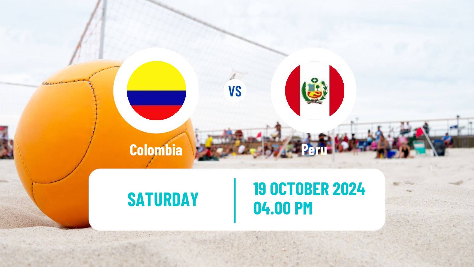 Beach soccer Liga Sudamericana Colombia - Peru