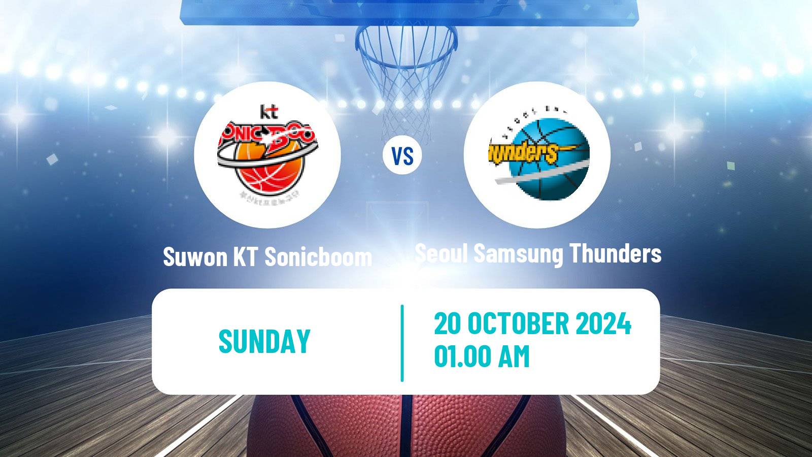 Basketball KBL Suwon KT Sonicboom - Seoul Samsung Thunders