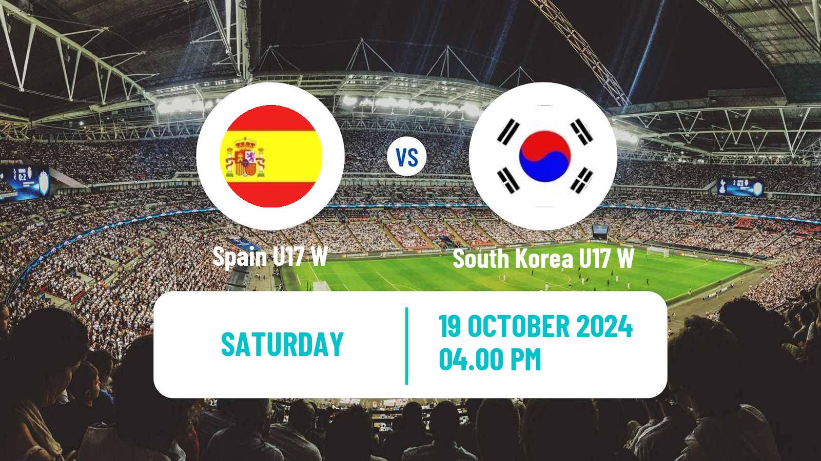 Soccer World Cup Women U17 Spain U17 W - South Korea U17 W