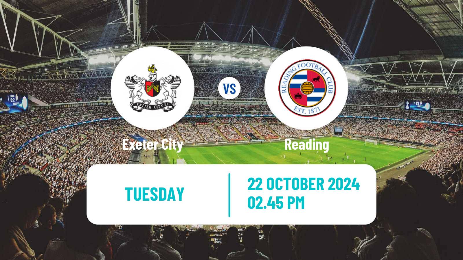 Soccer English League One Exeter City - Reading