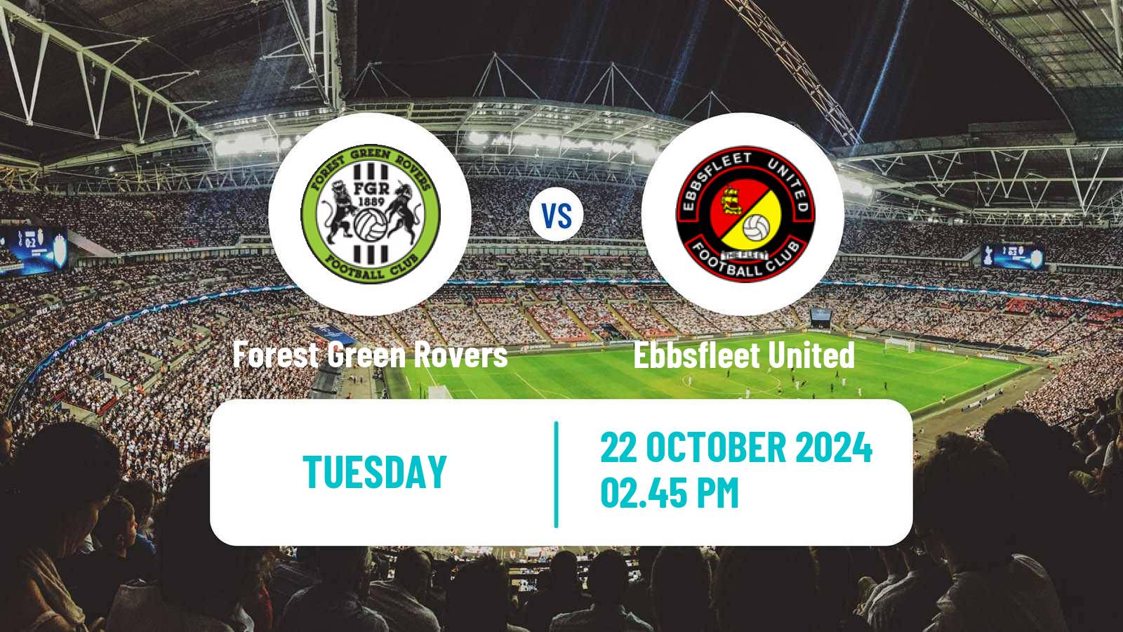 Soccer English National League Forest Green Rovers - Ebbsfleet United