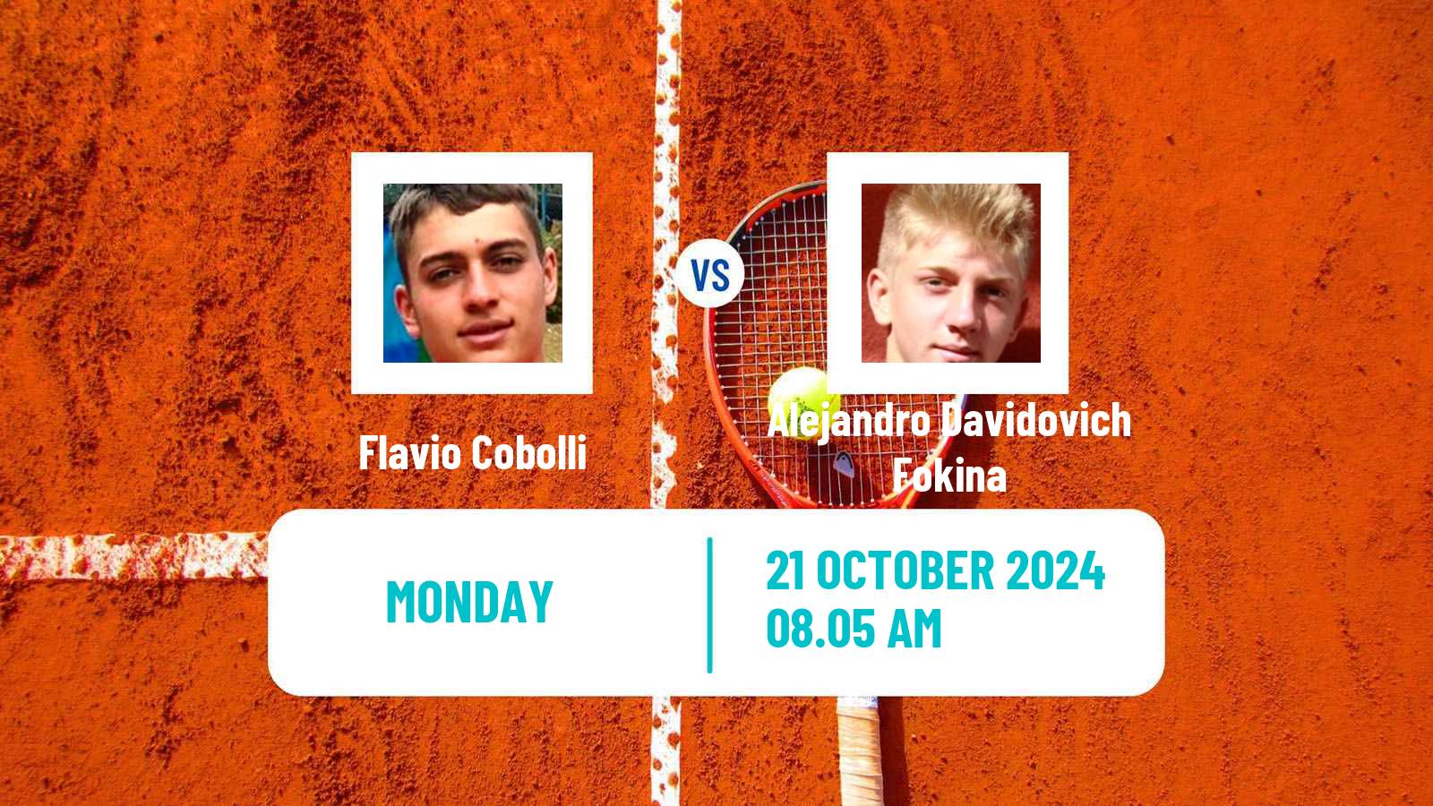 Tennis ATP Vienna Flavio Cobolli - Alejandro Davidovich Fokina