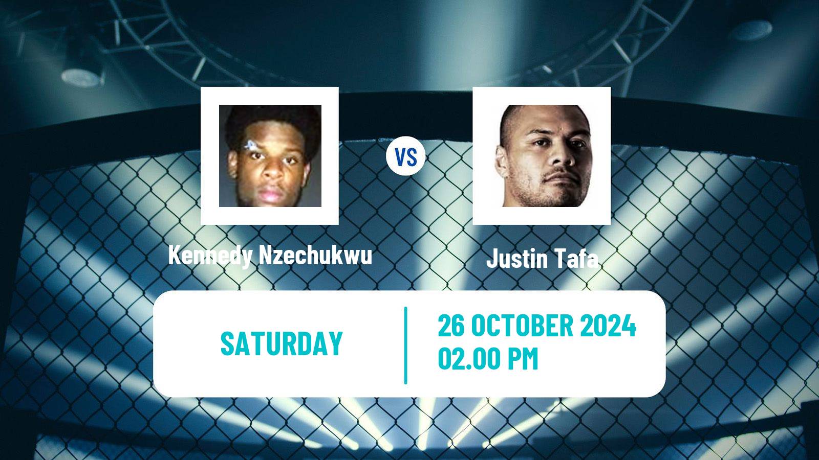 MMA Heavyweight UFC Men Kennedy Nzechukwu - Justin Tafa