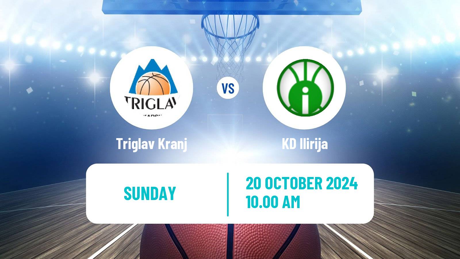 Basketball Slovenian Liga Basketball Triglav Kranj - Ilirija