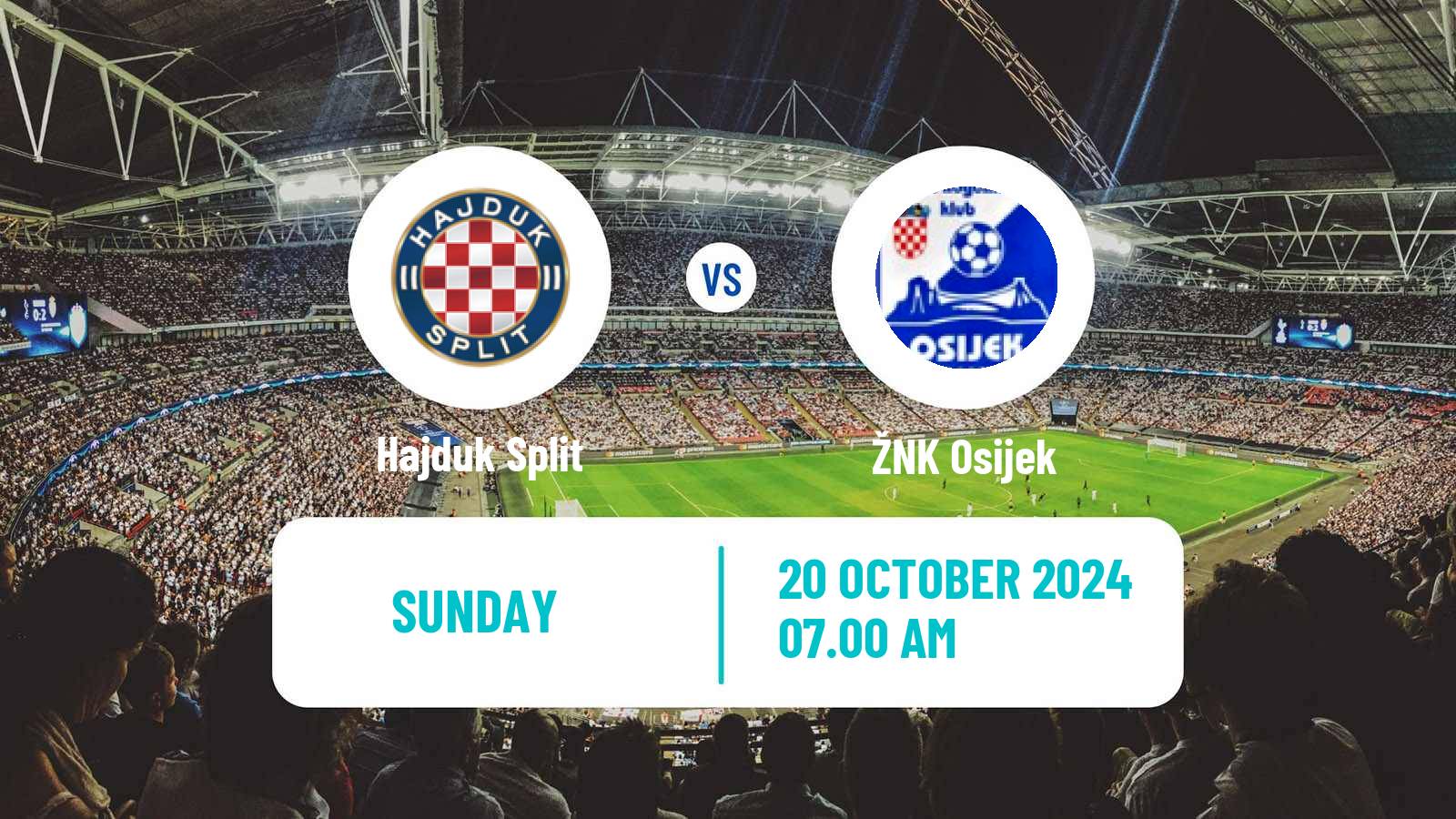 Soccer Croatian 1 HNL Women Hajduk Split - Osijek