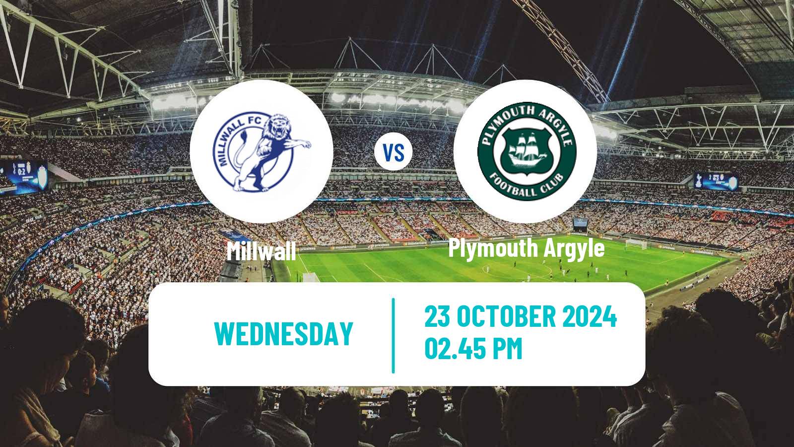 Soccer English League Championship Millwall - Plymouth Argyle