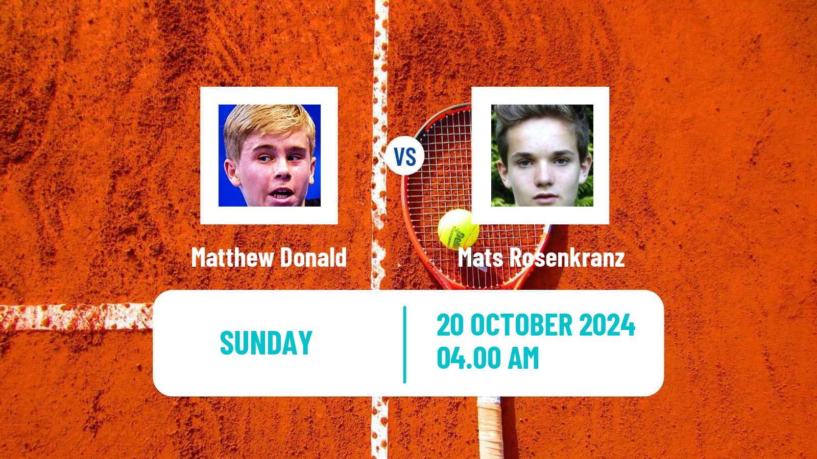 Tennis ITF M15 Offenbach Men Matthew Donald - Mats Rosenkranz