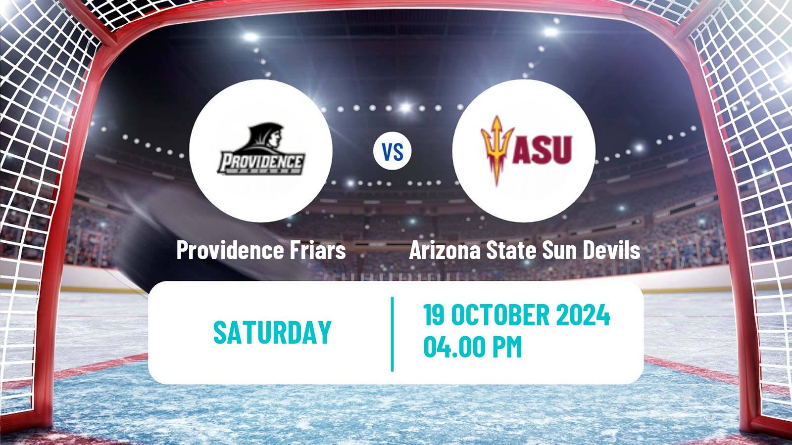 Hockey NCAA Hockey Providence Friars - Arizona State Sun Devils