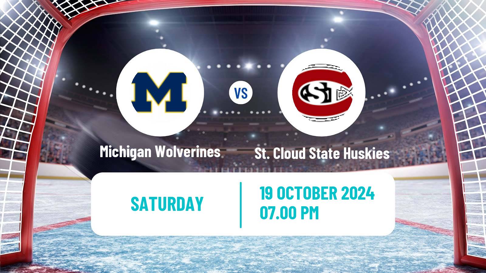 Hockey NCAA Hockey Michigan Wolverines - St. Cloud State Huskies