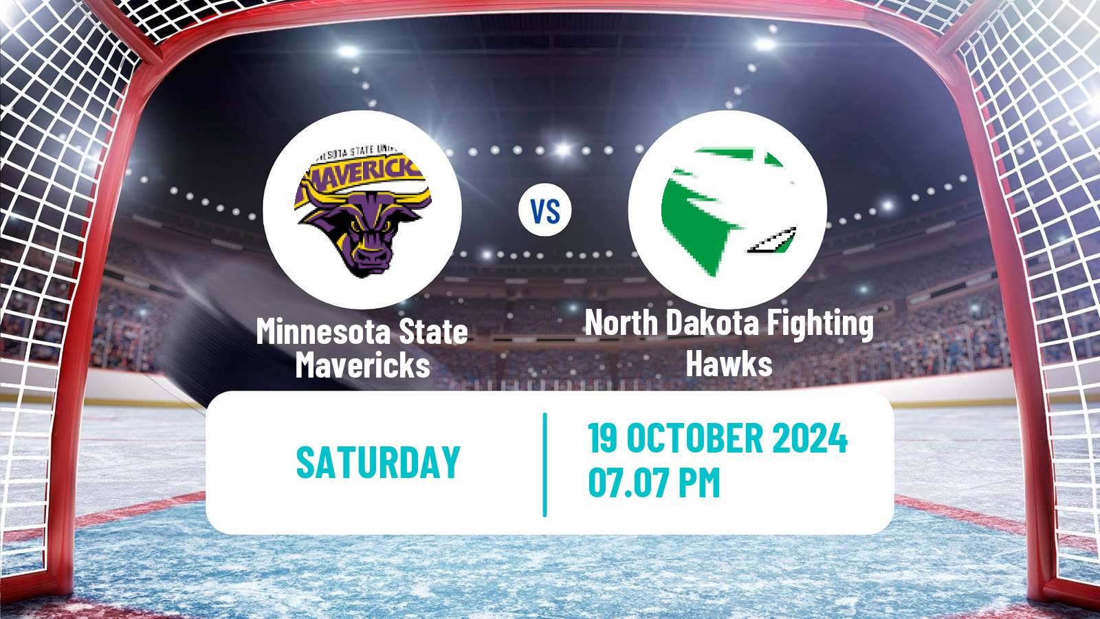 Hockey NCAA Hockey Minnesota State Mavericks - North Dakota Fighting Hawks