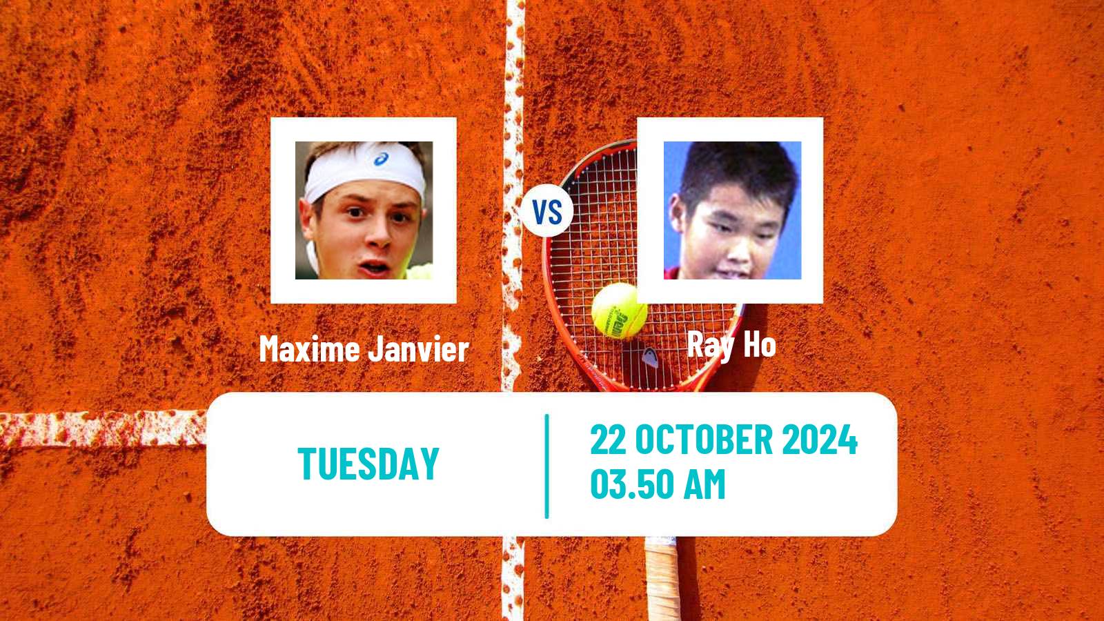 Tennis Taipei 2 Challenger Men Maxime Janvier - Ray Ho