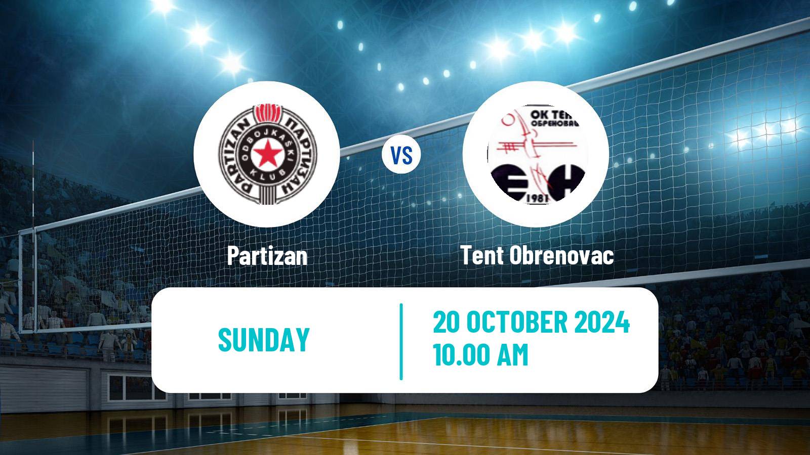 Volleyball Serbian Liga Volleyball Women Partizan - Tent Obrenovac