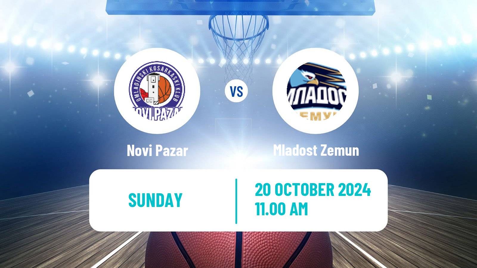 Basketball Serbian First League Basketball Novi Pazar - Mladost Zemun