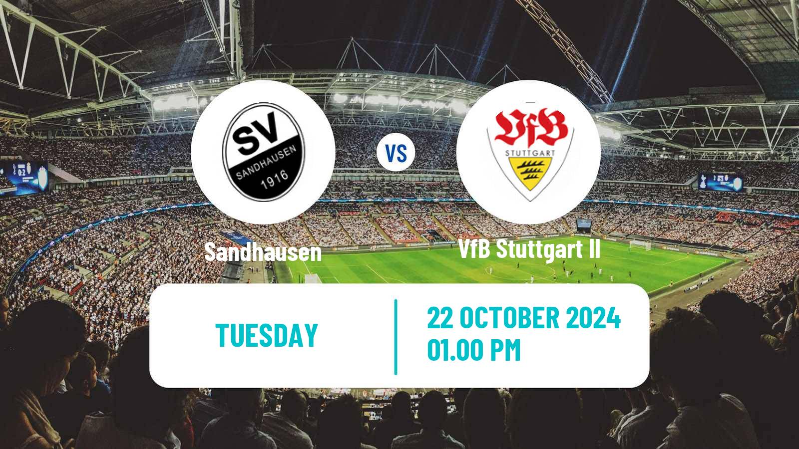 Soccer German 3 Bundesliga Sandhausen - VfB Stuttgart II