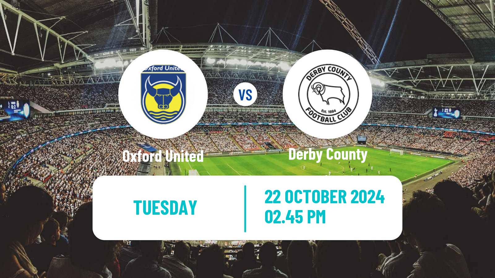 Soccer English League Championship Oxford United - Derby County