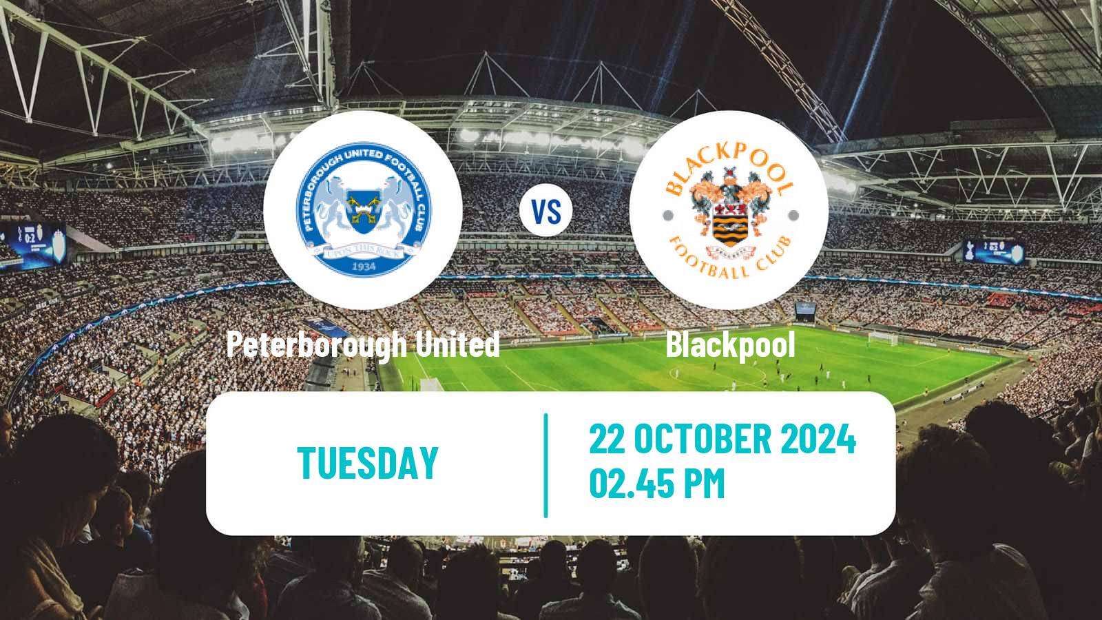 Soccer English League One Peterborough United - Blackpool